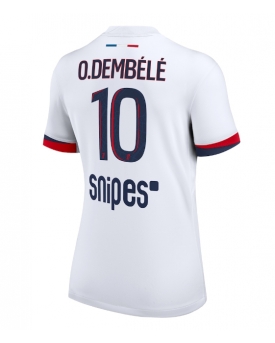 Billige Fotballdrakt Paris Saint-Germain Ousmane Dembele #10 Replika Bortedrakt Dame 2025-26 Kortermet Billige Fotballdrakt Paris Saint-Germain Ousmane Dembele #10 Replika Bortedrakt Dame 2025-26 Kortermet